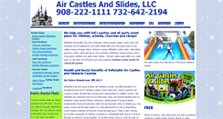 Desktop Screenshot of aircastlesandslides.com